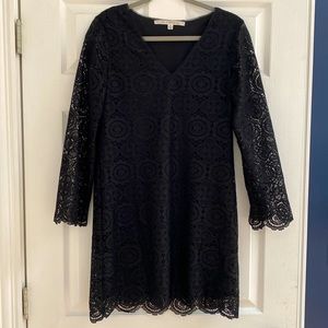 Lace Black Short Dress